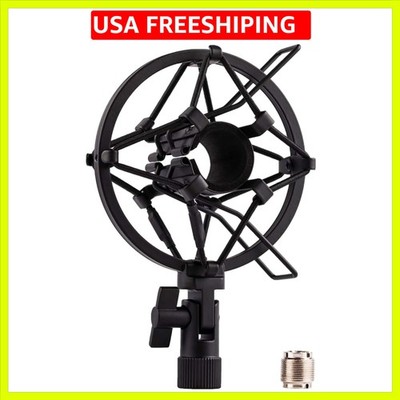 Microphone Shock Mount Holder Clip Mic Anti-Vibration for 22mm-26mm Diameter ...