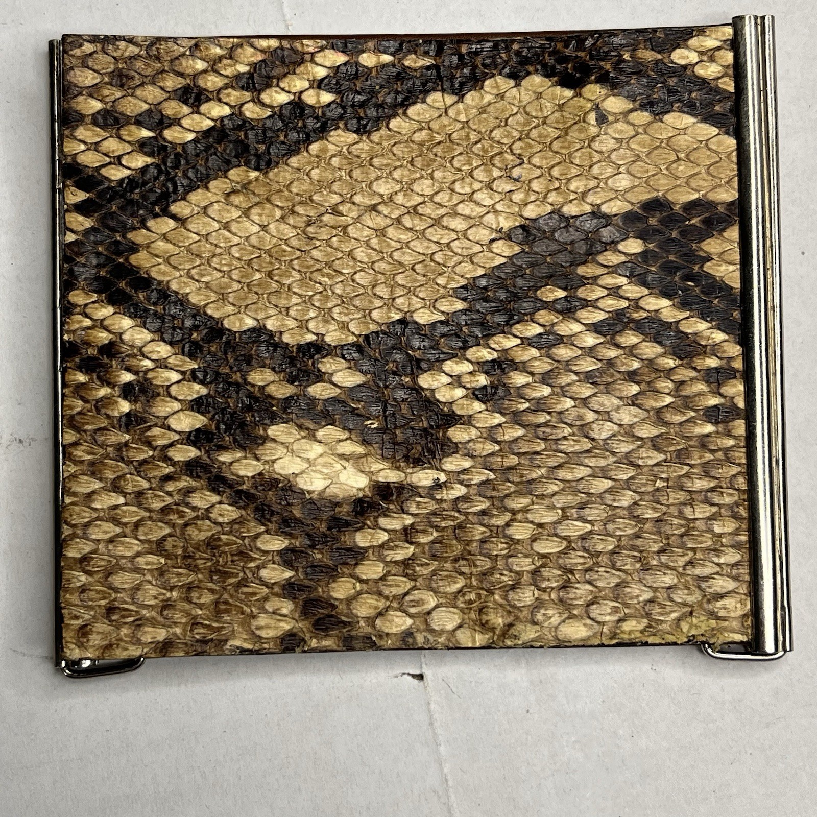 Slim Trifold Python Money Clip Wallet - image 2