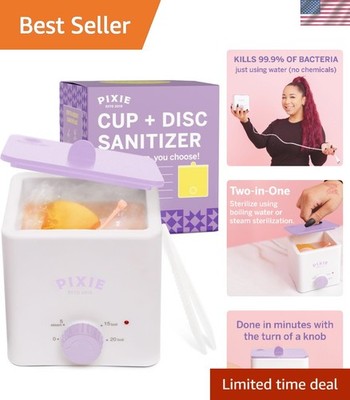 Pixie Menstrual Cup & Disc Boiler Sterilizer - Easily Clean Your Period Cup i...