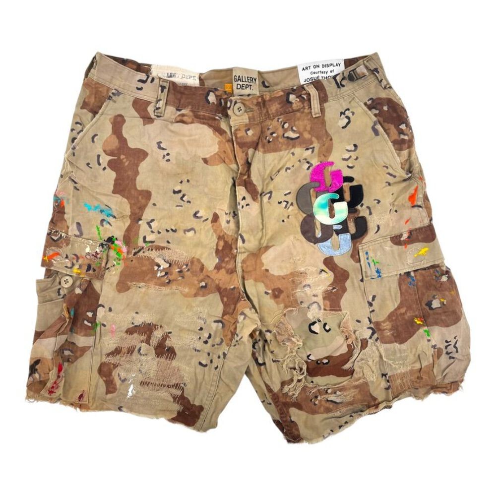Gallery Dept. Multi Patch Shorts Camo Lightly Worn - image 1