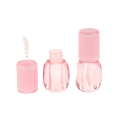 5.1ml Empty Lip Glaze Tube Irregular Shape Lipstick Container Coarse Brush Rod