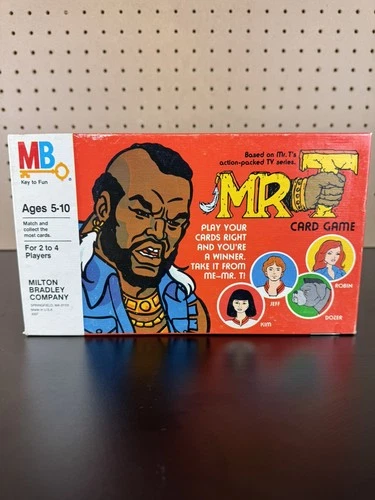 Vintage 1983 Sealed MR T Card Game Milton Bradley