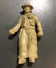 Marx 1950s Roy Rogers 60mm Walking Chubby Cowboy, Bronze Vinyl Plastic  