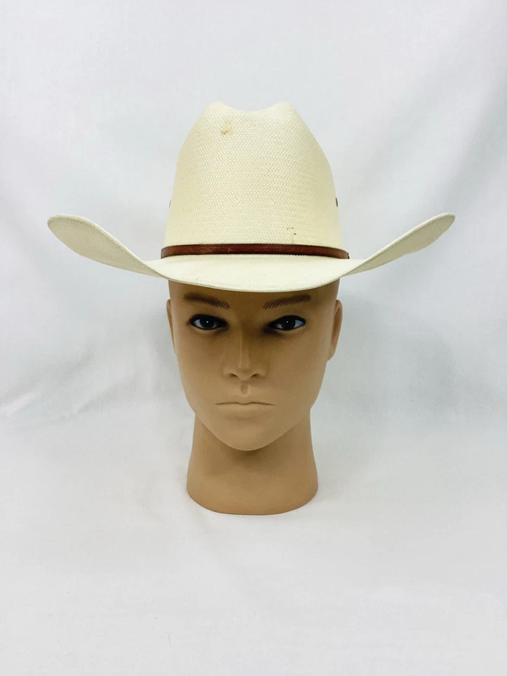 SOMBRERO STETSON 10X RANCHER WESTERN SHANTUNG PANAMÁ PAJA VAQUERO TALLA 7 (56) Foto 3 de 4