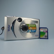 Vivitar Digital Camera Vivicam 3713 3.0MP Silver Tested