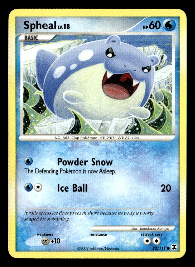 Spheal Common Normal Rising Rivals 82/111 LP Pokémon TCG