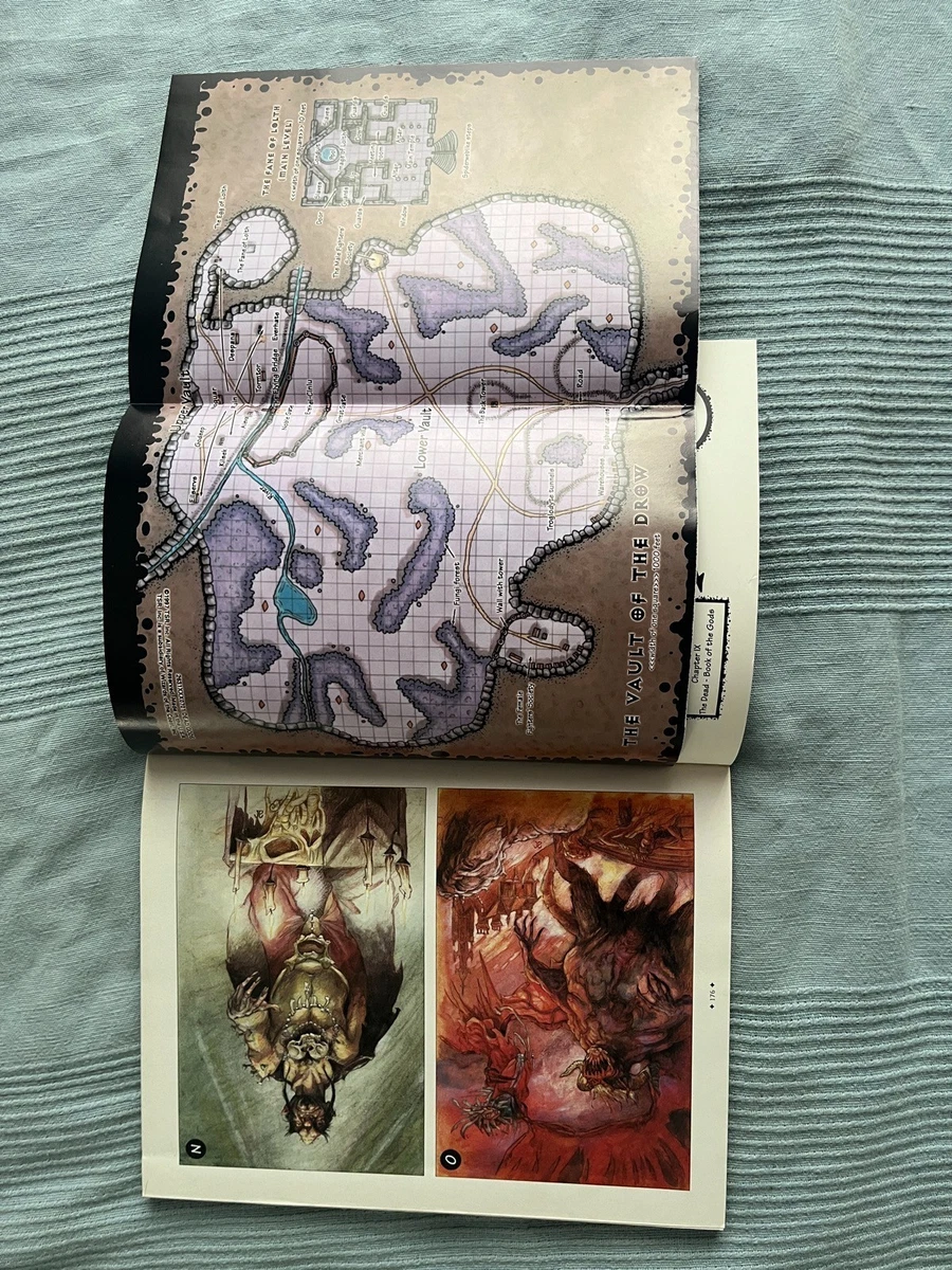 AD&D Planescape Dead Gods TSR 2631 Monte Cook 1997 Deluxe Adventure + Poster