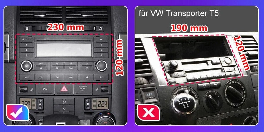 DAB+ Für VW 7L T5 Multivan Transporter 6+128G Android 14 Autoradio GPS 4G DSP BT - Bild 2 von 4