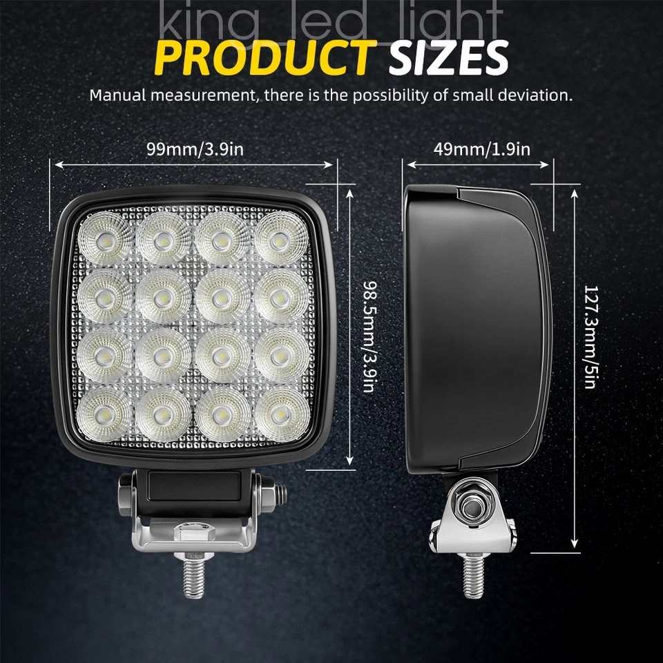 Arbeitsscheinwerfer 12V 24V 75 W LED 5.700 K 7500 lm HELLA universell einsetzbar - Bild 2 von 4