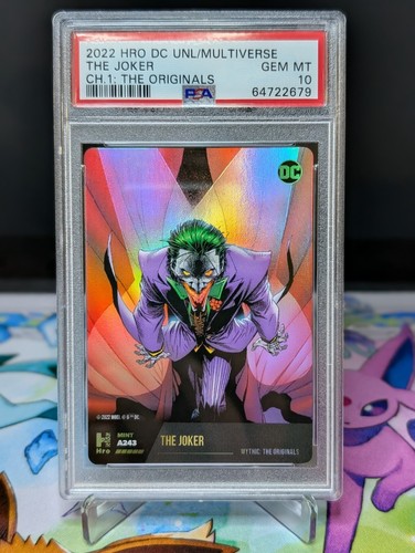 2022 HRO DC Unlock The Multiverse Mythic The Joker PSA 10 Gem Mint- Redeemed