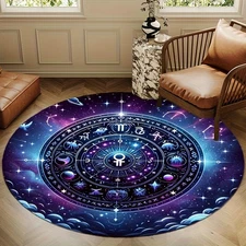 100*100cm Starry Sky Astrology Mat, Round Mat, Velvet Mat with High-Definition P