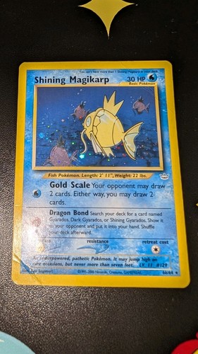 Pokemon Shining Magikarp 66/64 Neo Revelation Holo Excellent with small creases