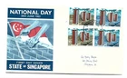 SINGAPORE 1963 National Day in pairs on local fdc @ 28c rate