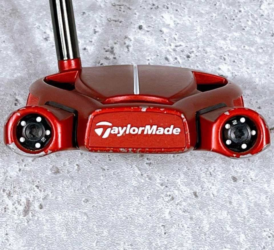 Used RH TaylorMade Spider Tour Red Mallet Putter w/ HC - Image 4 of 4