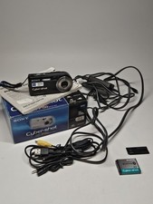 Sony Cyber-shot DSC-P150 7.2MP Black Digital Camera Tested Box And Accessories
