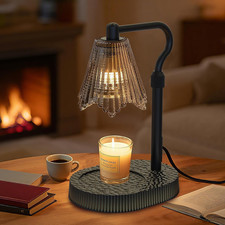 Candle Warmer Lamp with Timer Dimmable 4-Level Brightness - Adjustable Height,