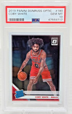 2019 Donruss Optic Rated Rookie COBY WHITE RC Basketball Card PSA 10 GEM MINT. rookie card picture