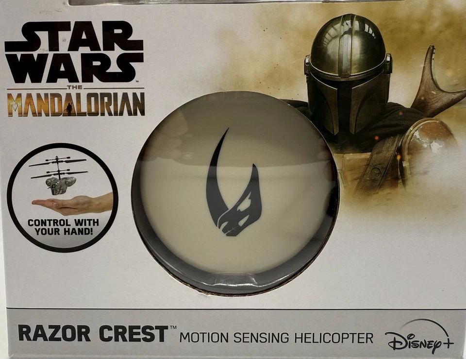Star Wars Mandalorian Motion Sensing Helicopter World Tech Toys Disney New - Image 3 of 4