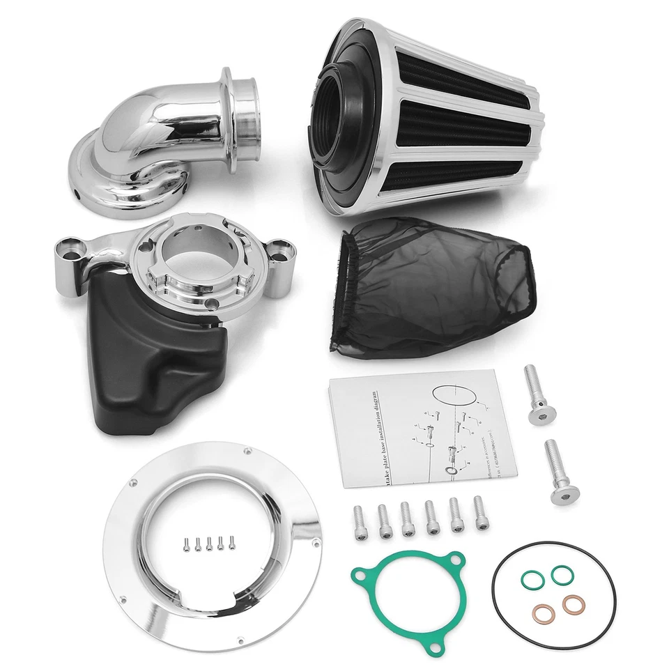 For Harley Touring Road King Glide FLTRX FLHX Softail Breakout Cone Air Filters - Image 2 of 4