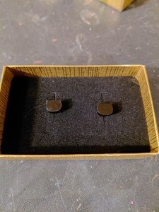 Handmade Resin Cat Head Stud Earrings