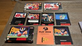 Super Nintendo SNES Bundle - 12 Games (Boogerman) - 2 Controllers - Many Manuals