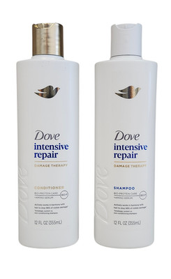 NEW 2 Dove Intensive Repair Damage Therapy Shampoo & Conditioner Set 12 oz Ea