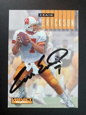 Craig Erickson 1994 Skybox Impact Bucs In Person IP TTM Signed Auto