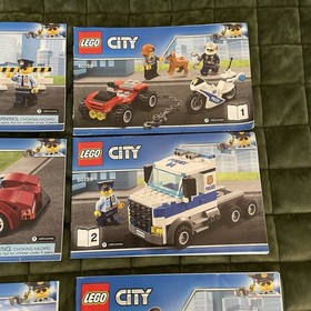 Lego Manual Instruction Books City 60138 60139 High Speed Chase Mobile Command