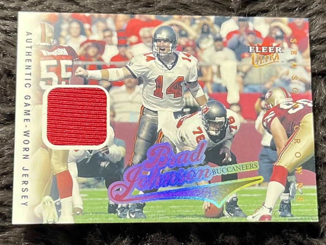 BRAD JOHNSON 2004 Fleer Ultra - Season Crowns Game-Used Jersey Copper 58/349