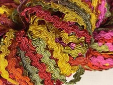 Discontinued Rococo Hand Dyes Novelty Rick Rack Yarn Color Orchard