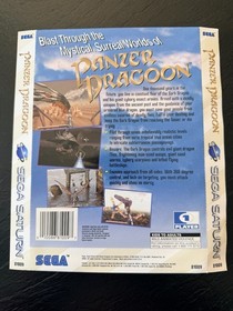 SEGA Saturn Panzer Dragoon, Daytona USA Back Cover Inserts Backside Box Art ONLY