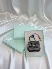 Black Luxury Designer Bag Purse Charm Accessory
