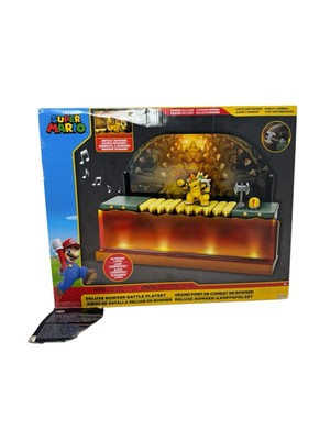 #ad Super Mario Deluxe Bowser Battle Playset with Lights amp; Sounds NO FIGURES IN $15.95