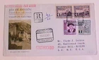ANDORRA SPAIN REGISTERED FDC 10 JULY 1951 TO USA B/S