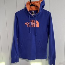 The North Face Womens Purple Half Dome Pullover Hoodie Graphic Logo Size S