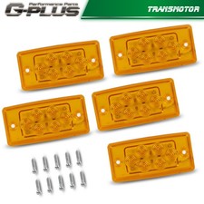 Rectangle Truck Roof Light with Gasket, 6 LED Waterproof Amber Cab Marker