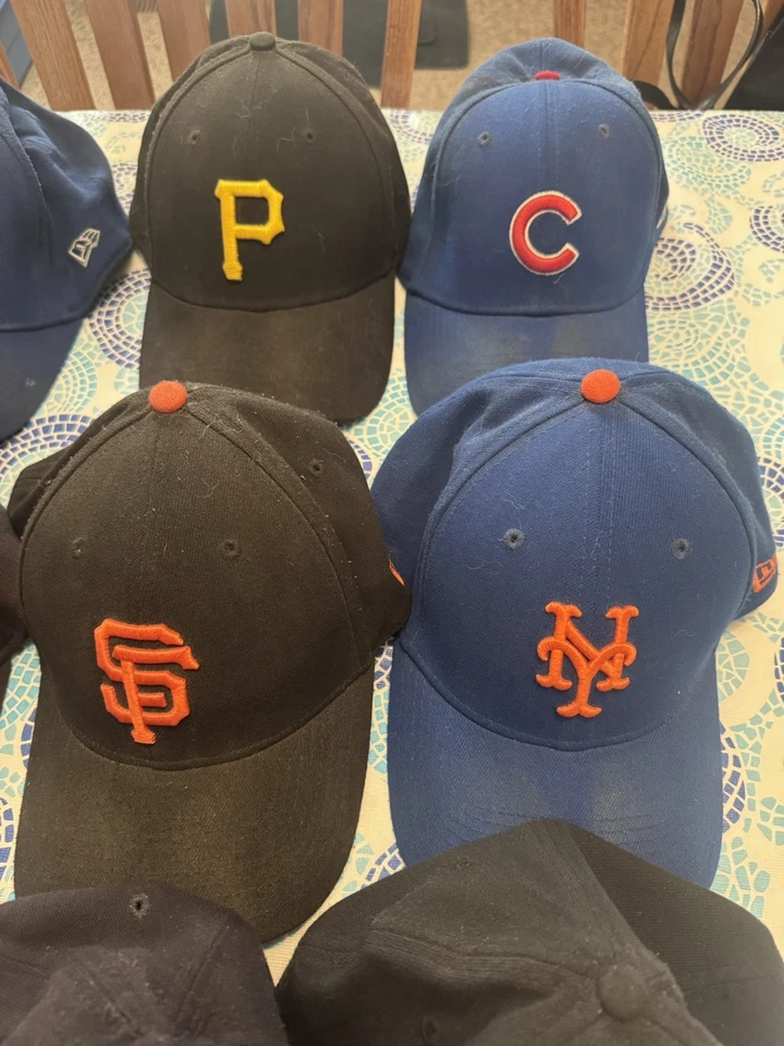 Lot Of 12 New Era/58Fifty/ Fitted Cap Baseball Teams hat size medium/large used - Image 3 of 4