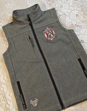 NEW Cowboy Hardware Boys Girls Lg Soft Shell Vest Embroidered Ride It Out Rodeo