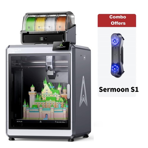 Creality K2 Plus Combo 3D Printer With CR-Scan Sermoon S1 3D Scanner