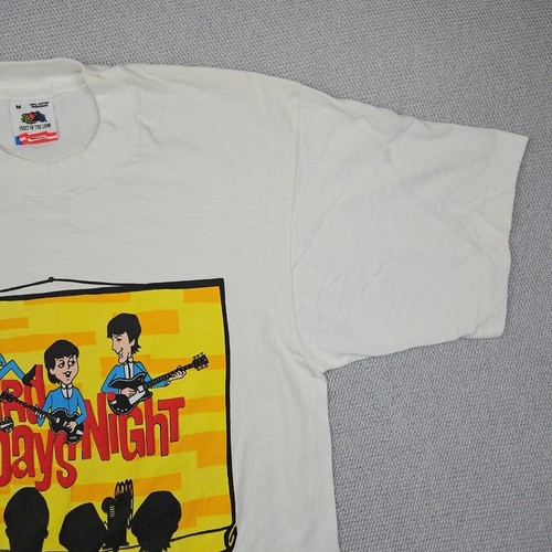 VTG 1987 THE BEATLES HARD DAYS NIGHT SONG TITLES T SHIRT SINGLE STITCH SIZE M - Picture 5 of 14