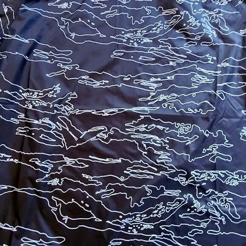 Black Scale Windbreaker Pullover Jacket Small Black - Picture 6 of 7