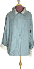 Izzi Women Windbreaker Jacket Blue Outerwear Size L
