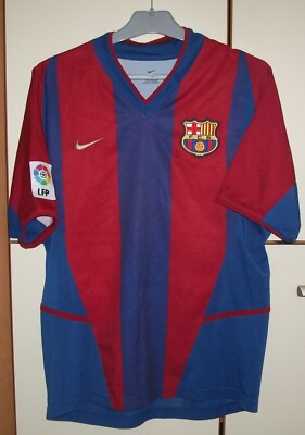 FC Barcelona 2002 - 2003 Home football shirt jersey camiseta Nike