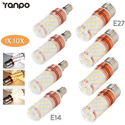 1X 10X Led Corn Light Bulb E14 E27 12W 16W 20W Tri-color Color Temperatures 110V
