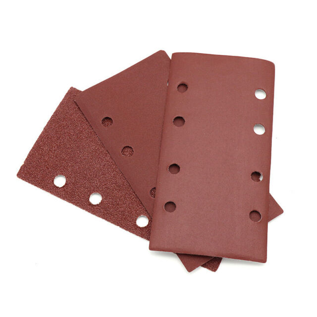 Hook and Loop 1/3 Punched Sanding Sheets 93 x 185mm Sandpaper Pads PB9159
