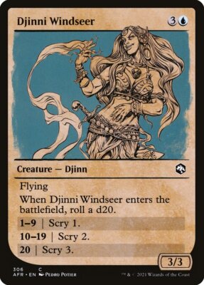 Djinni Windseer Foil (306) Showcase Adventures in the Forgotten Realms AFR MTG