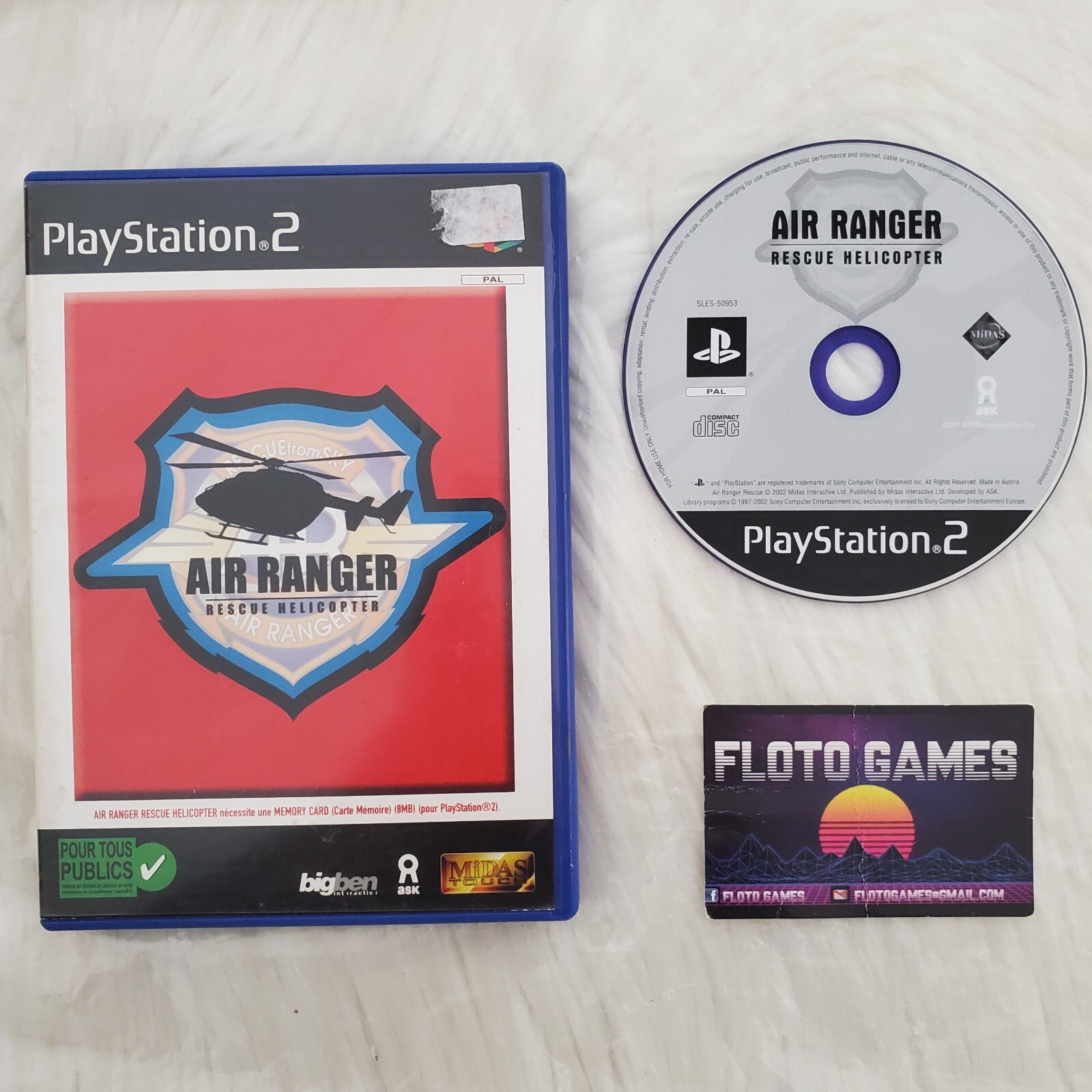 Jeu Air Ranger Rescue Helicopter pour PS2 PAL FR en Boite - Floto Games