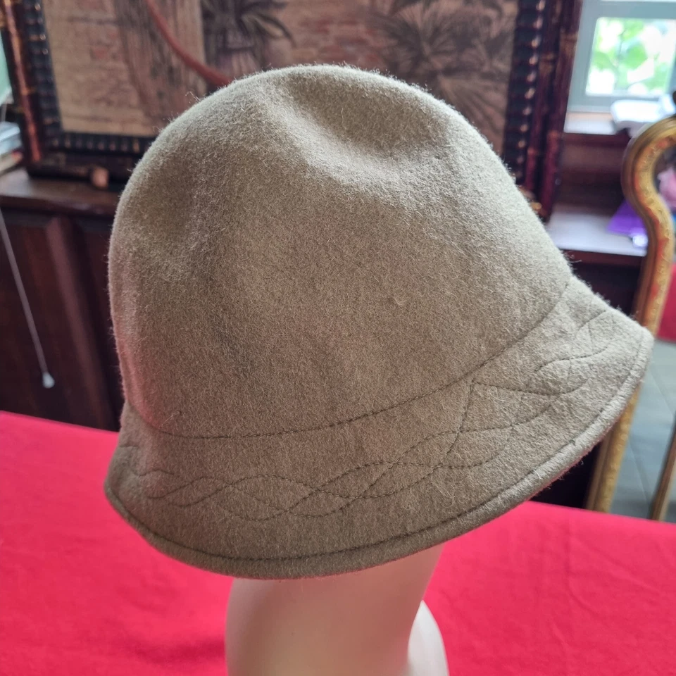 Sombrero cubo de fieltro de lana para mujer Albertus Swanepoel talla única Foto 3 de 4