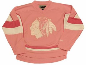 pink blackhawks jersey