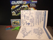GI Joe Vintage 1991 Attack Cruiser BLUEPRINTS  GUN Half, Lot "B", Hasbro MINTY 